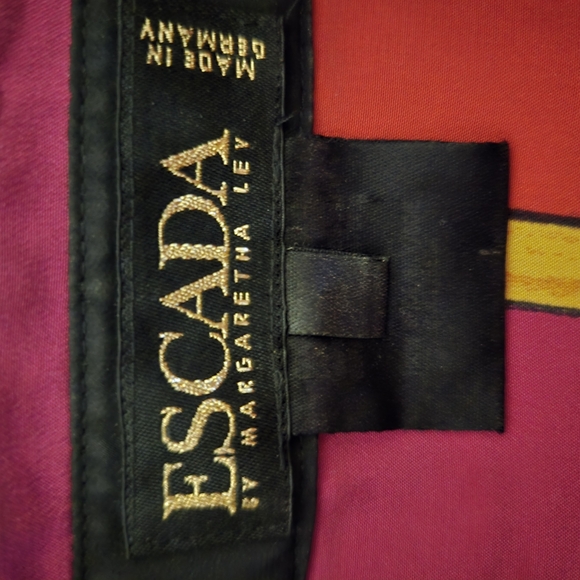 Vintage Escada Button-Up Blouse with Shoe Print. - Picture 3 of 8